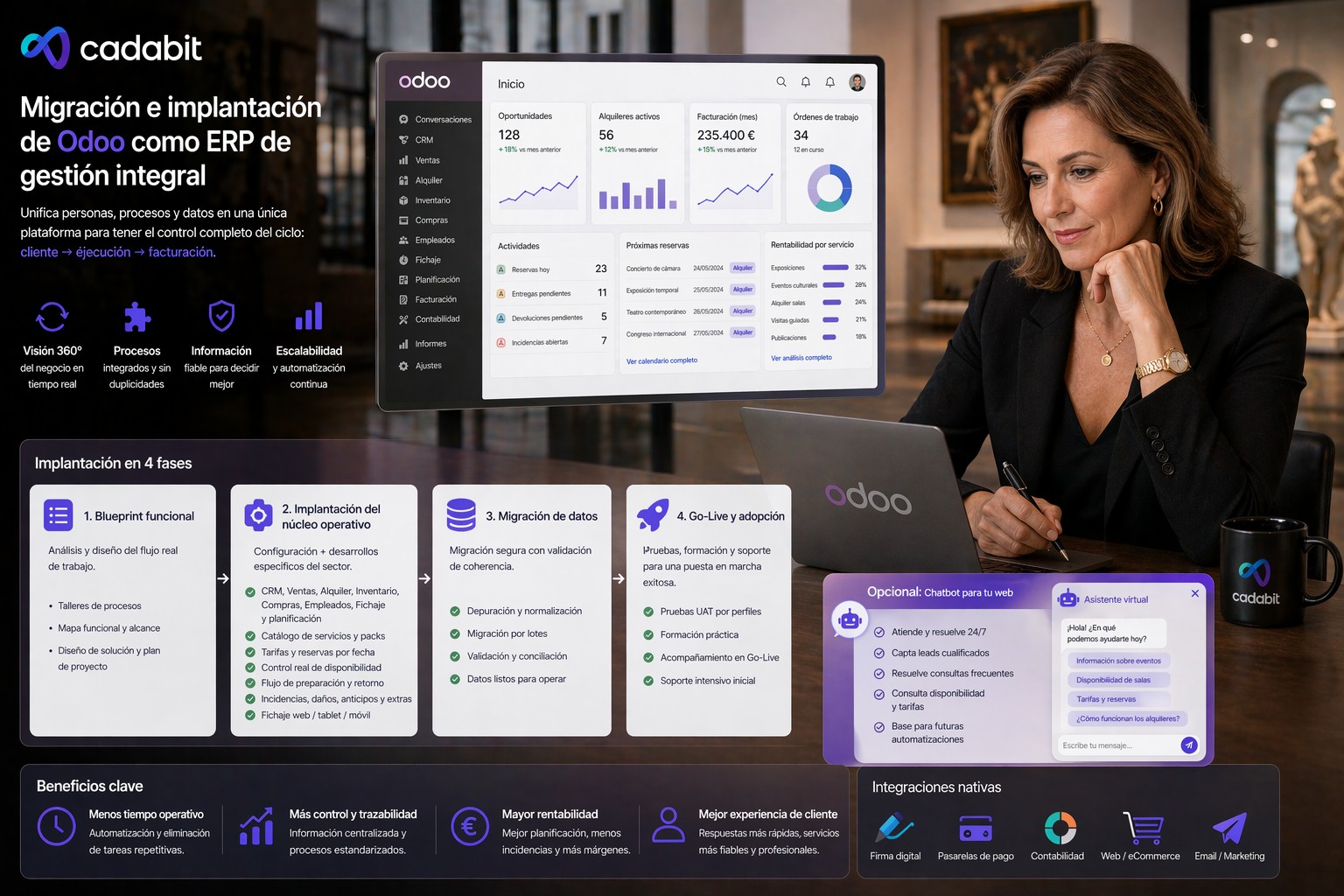 Migración e Implantación de Odoo para Empresas de Servicios y Eventos