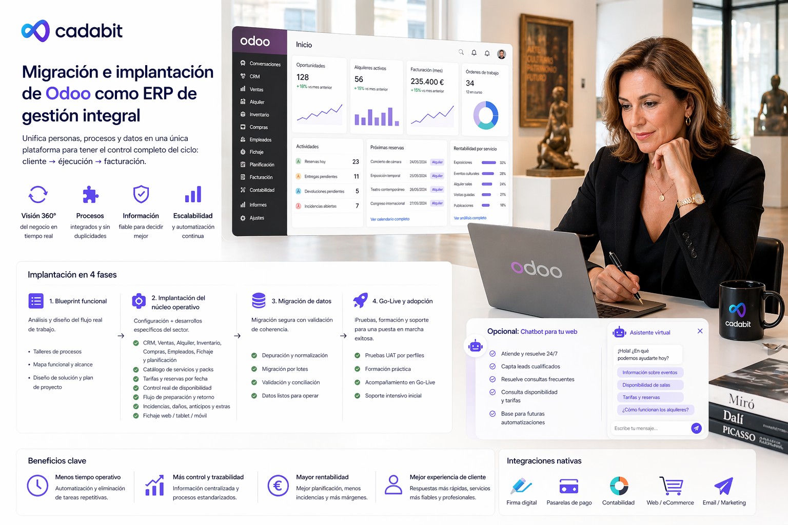 Migración e Implantación de Odoo para Empresas de Servicios y Eventos